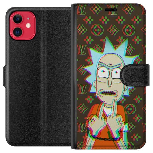 Kompatibel Tegnebogsetui til Apple iPhone 11 Rick and Morty