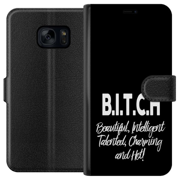 Samsung Galaxy S7 Tegnebogsetui Tekst