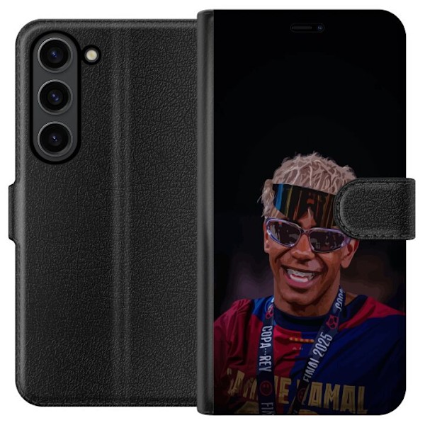 Samsung Galaxy S24+ Lompakkokotelo  Lamine Yamal matkapuhelinkotelo tyylikkäässä urheilumuotoilussa