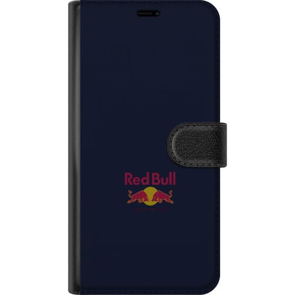 Kompatibel Tegnebogsetui til Apple iPhone 14 Plus Minimalistisk racingdesign med energidrik-tema blå