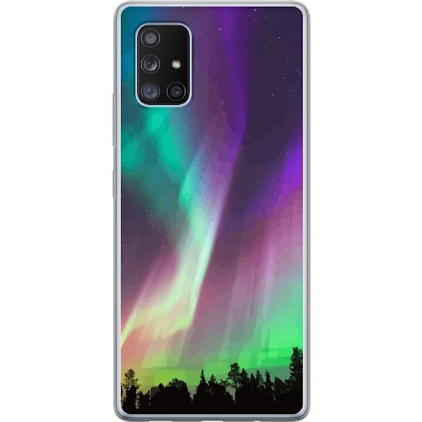 Samsung Galaxy A71 5G Läpinäkyvä kuori Revontuli