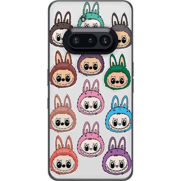 Nothing Phone (3a) Läpinäkyvä kuori Labubu Macaron Monster