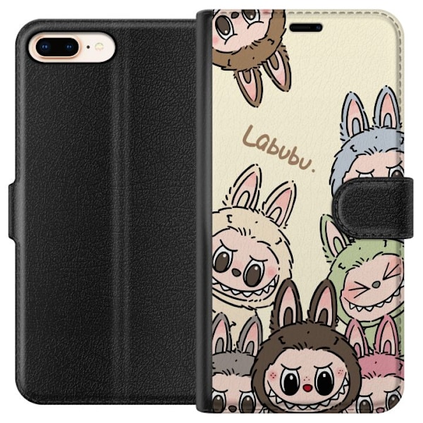 Apple iPhone 8 Plus Plånboksfodral Labubu Pastel Collection