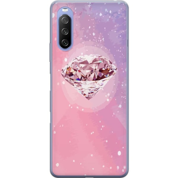 Sony Xperia 10 III Lite Läpinäkyvä kuori Glitter Timantti