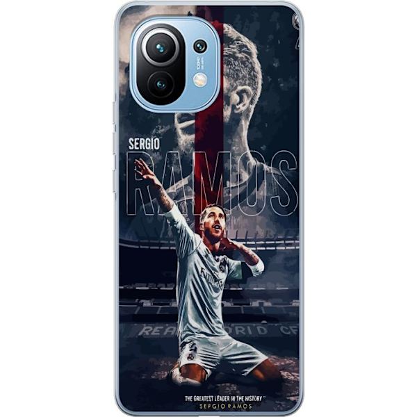 Xiaomi Mi 11 Läpinäkyvä kuori Ramos Jalkapallolegenda Motiivi Pelaaja Real Madrid Espanja Takaisin Ikoni Nimi Jalkapallotähti Urheilu