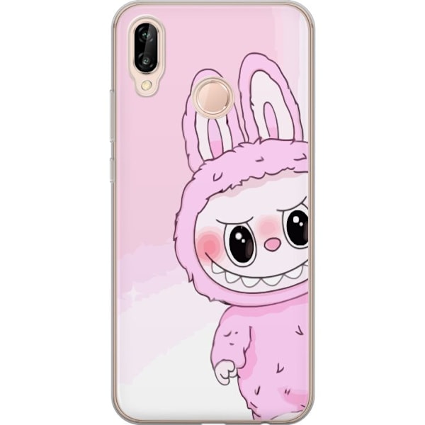 Huawei P20 lite Genomskinligt Skal Labubu Bunny Series