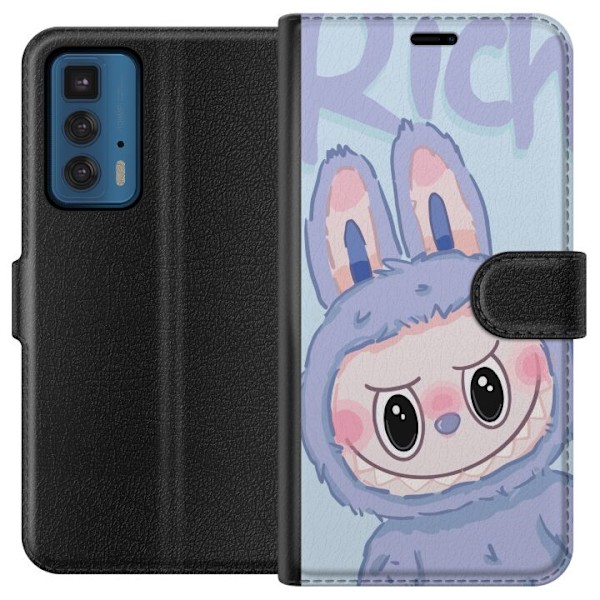 Motorola Edge 20 Pro Plånboksfodral Blue Bunny Labubu