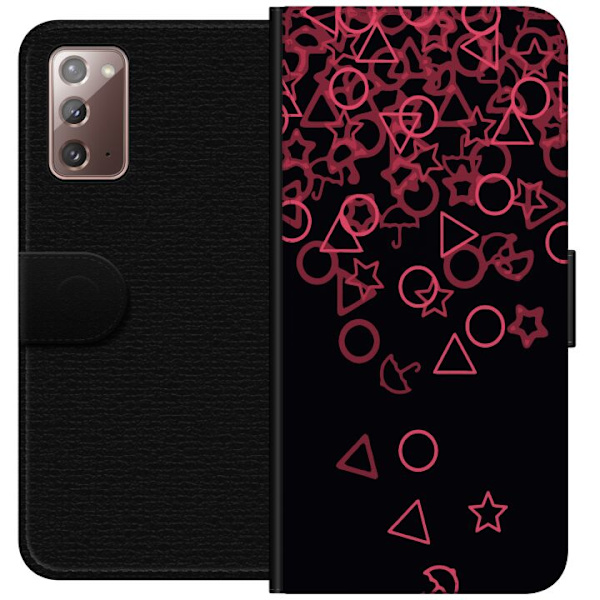 Samsung Galaxy Note20 Tegnebogsetui Squid Game Ikoner Serie Design Populært TV Spil Ikoner Grafisk Motiv Asiatisk Trend Dramaserie