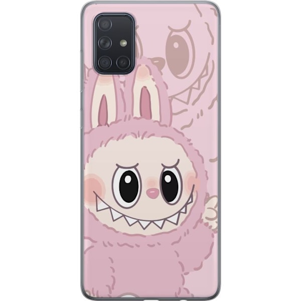 Samsung Galaxy A71 Läpinäkyvä kuori Labubu Floral Freak