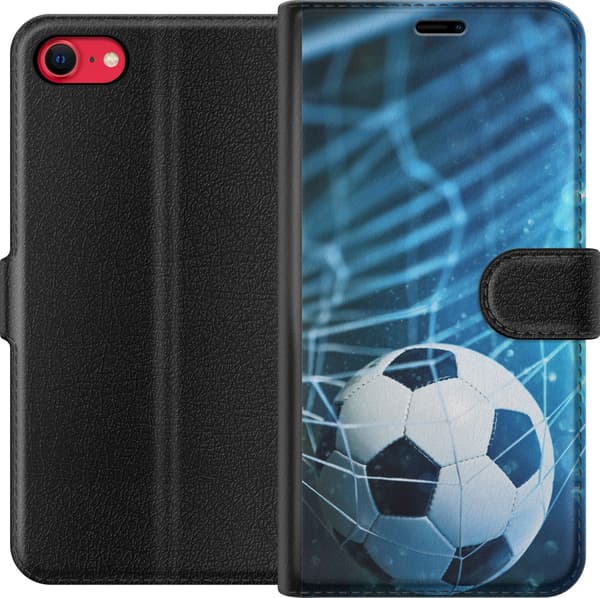 Kompatibel Tegnebogsetui til Apple iPhone 7 Fodbold