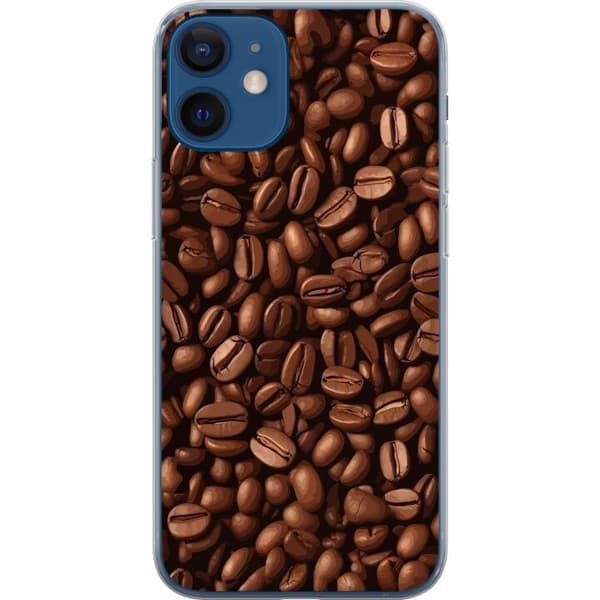 Kompatibelt Mobildeksel til Apple iPhone 12 mini Kaffebönor närbild brun