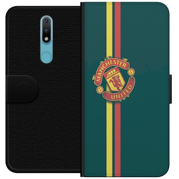 Nokia 2.4 Plånboksfodral Manchester United F.C.