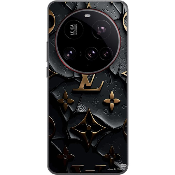 Xiaomi 15 Ultra Genomskinligt Skal Louis Vuitton Dark Mode Design Svart Lyx Stil Fashion Populärt Grafiskt Mönster Modeikon Lyxmärke