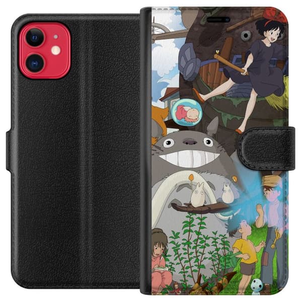 Kompatibel Tegnebogsetui til Apple iPhone 11 Studio Ghibli