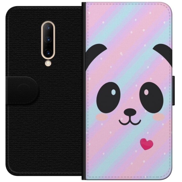 OnePlus 7 Pro Lommeboketui Regnbue Panda