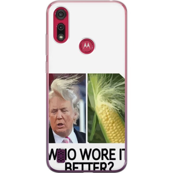 Motorola Moto E6s (2020) Gennemsigtig cover Trump