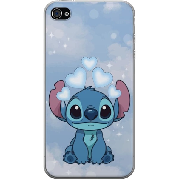 Apple iPhone 4s Läpinäkyvä kuori Stitch Hyppäävä Ilo - H