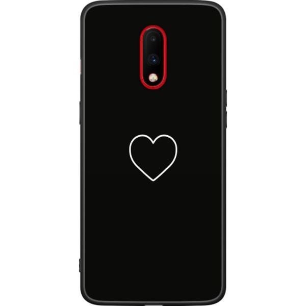 OnePlus 7 Svart Skal Hjärta