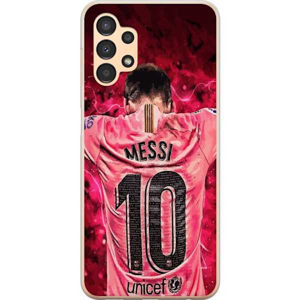 Samsung Galaxy A13 Läpinäkyvä kuori Messi Jalkapallo Barcelona Argentiina Motivoiva Legendaarinen Pelaaja FC Barcelona Numero 10 Urheilu Jalkapallo