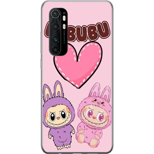 Xiaomi Mi Note 10 Lite Läpinäkyvä kuori Labubu Pink Monster