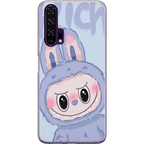 Honor 20 Pro  Läpinäkyvä kuori Sininen Jänis Labubu