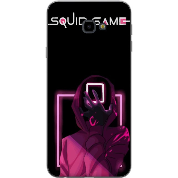 Samsung Galaxy J4+ Läpinäkyvä kuori Squid Game Teema Suosittu Sarja Motiivi Graafinen Ikoninen Suunnittelu Aasialainen Popkulttuuri Jännitys Draam