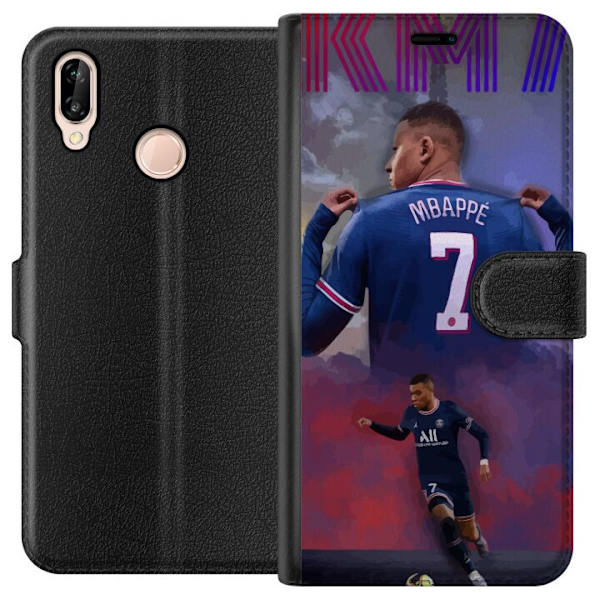 Huawei P20 lite Lompakkokotelo MAP Jalkapallo Design Graafinen Kuviointi Moderni Urheiluaihe Trendikäs Jalkapallo Suosittu Graafinen Tyyli Motiivi