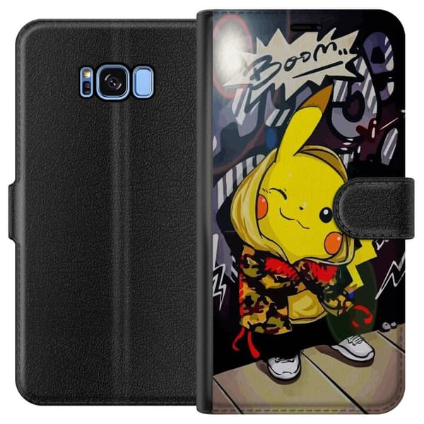Kompatibelt Plånboksfodral till Samsung Galaxy S8 Pikachu