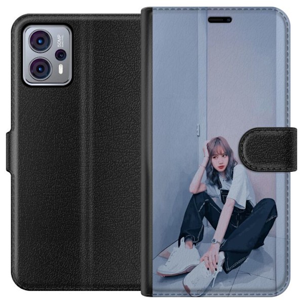 Motorola Moto G23 Tegnebogsetui Lisa from Blackpink – K-pop Style Icon