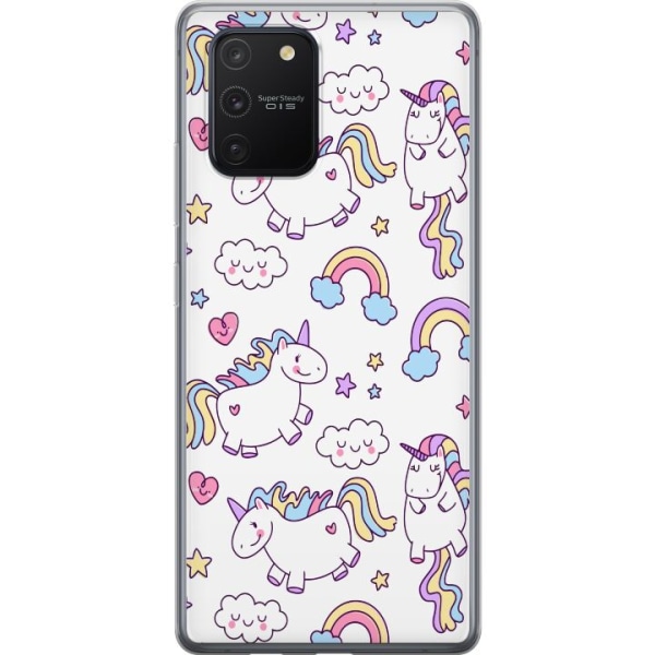 Samsung Galaxy S10 Lite Gennemsigtig cover Unicorn Mønster