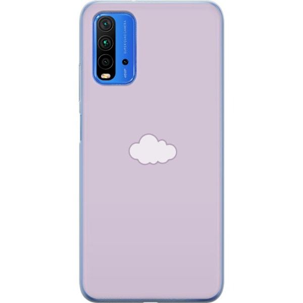 Xiaomi Redmi 9T Läpinäkyvä kuori Lila Pilvi - minimalistine