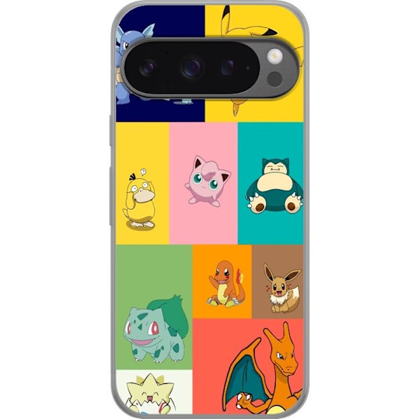 Google Pixel 9 Pro XL Gjennomsiktig deksel Pokemon