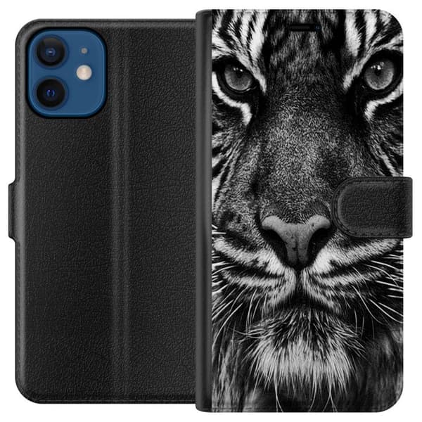 Kompatibelt Plånboksfodral till Apple iPhone 12 mini Tiger