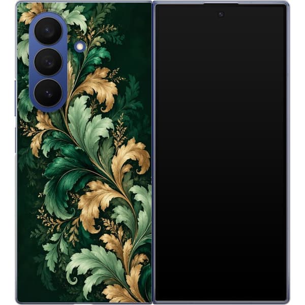 Kompatibelt Mobildeksel til Samsung Galaxy Z Fold8 Ultra Grønt bladverk grønn