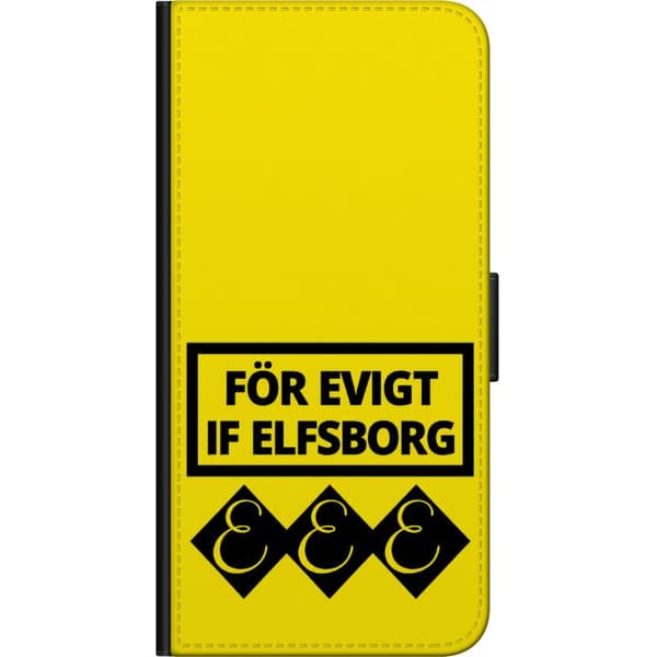 Kompatibel Tegnebogsetui til Samsung Galaxy Note20 Ultra Gul evighedstekst - Sort supportertekst i rektangulær ramme over tre sorte symboler på gul b gul