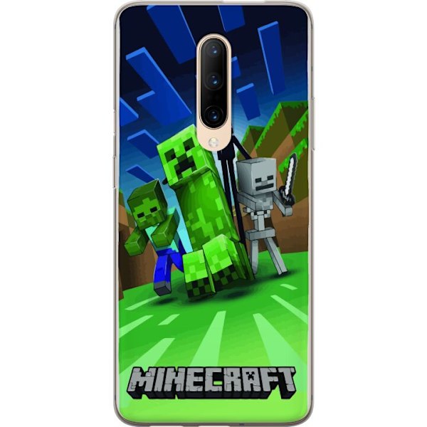 OnePlus 7 Pro Läpinäkyvä kuori Minecraft Creeper mobilskal i klassisk grön pixelstil