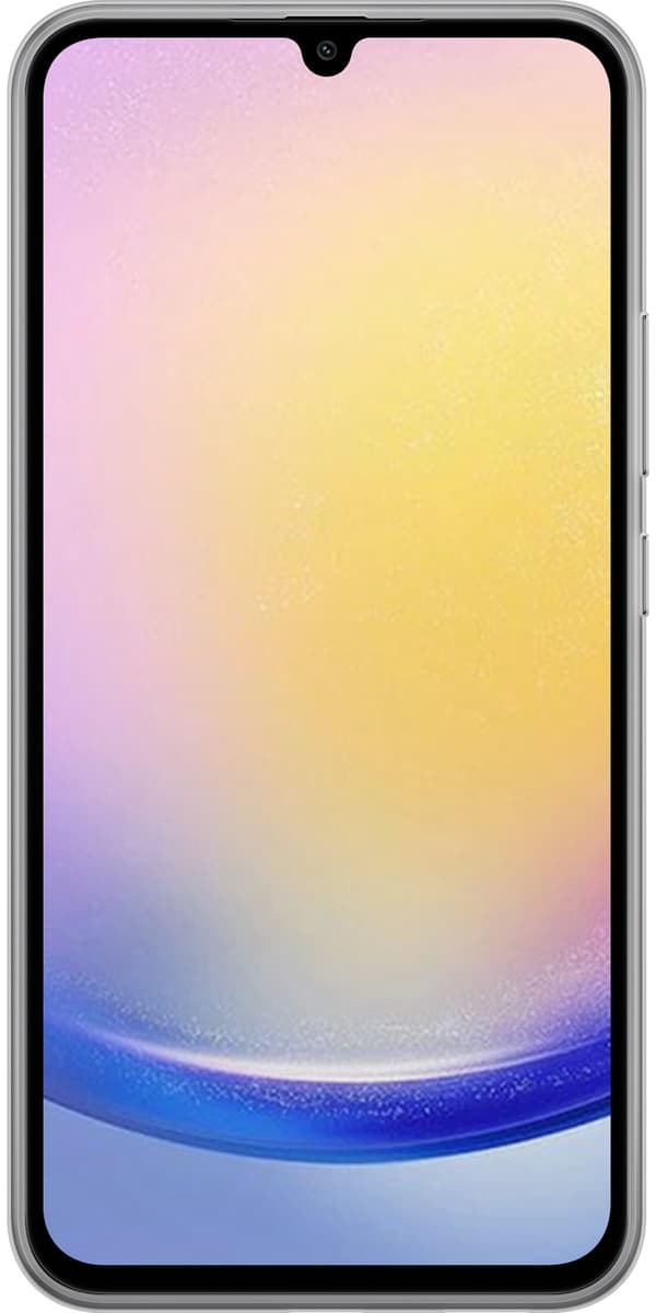 Kompatibelt Mobilskal till Samsung Galaxy A25 Blå tuggummitext - Blått motiv med tuggummitext - Blå förpackning. blå