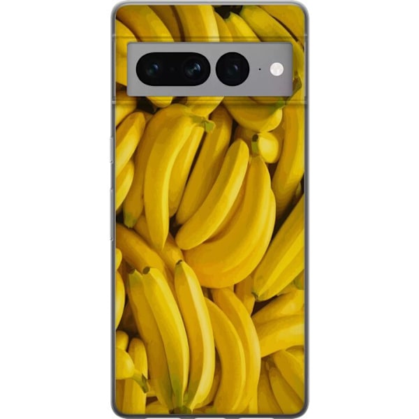 Google Pixel 7 Pro Genomskinligt Skal Banana Pattern – lekfu