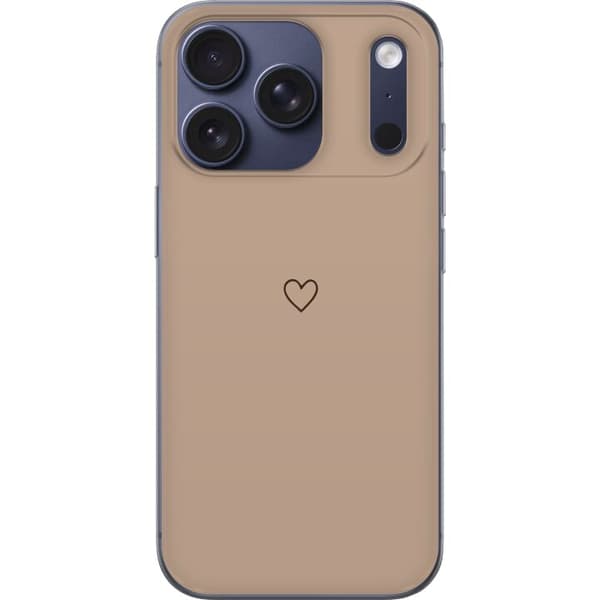 Kompatibel Mobilcover til Apple iPhone 17 Pro Hjerte Brun