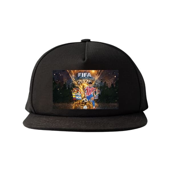 Snapback-lue svart one size