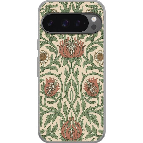 Google Pixel 9 Pro XL Läpinäkyvä kuori Petali Yksityiskohda