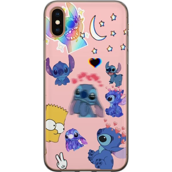 Apple iPhone XS Läpinäkyvä kuori Stitch