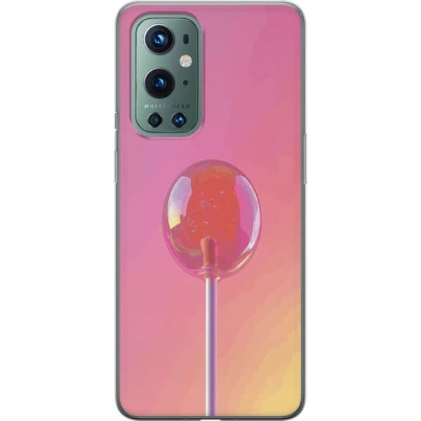 Kompatibel Mobilcover til OnePlus 9 Pro Blank lyserød pinde mod blød pastelbaggrund pink