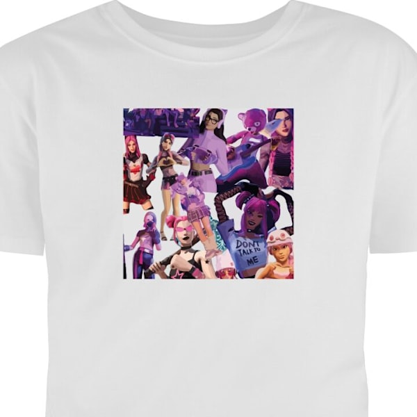 Barn-T-shirt | Bekväm T-shirt för Barn Fortnite vit 5-6 År