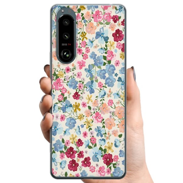 Sony Xperia 5 III TPU Mobilcover Blomster