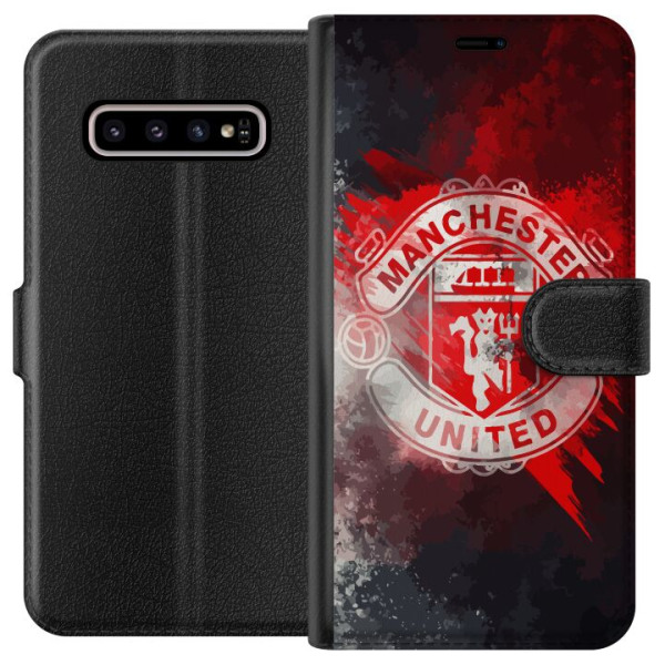 Samsung Galaxy S10+ Lompakkokotelo Manchester United FC