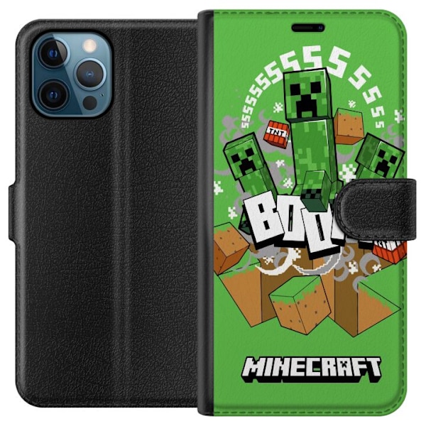 Apple iPhone 12 Pro Tegnebogsetui Minecraft Boom