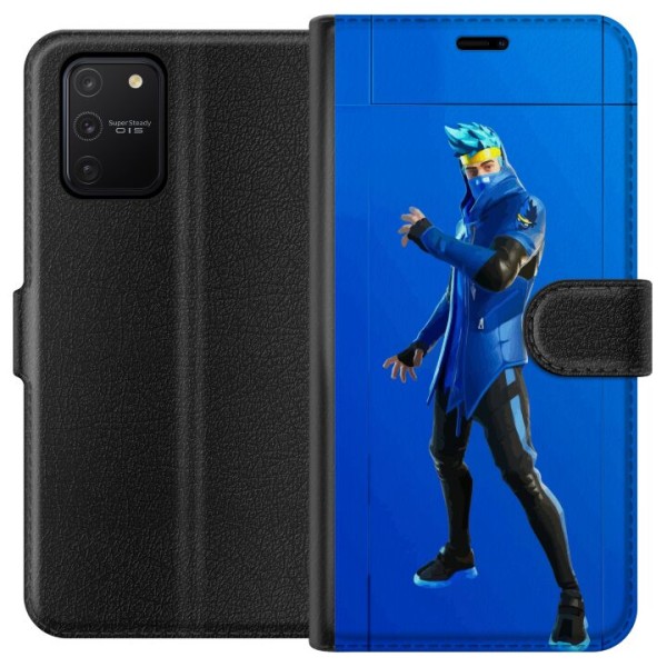 Samsung Galaxy S10 Lite Plånboksfodral Fortnite - Ninja Blue