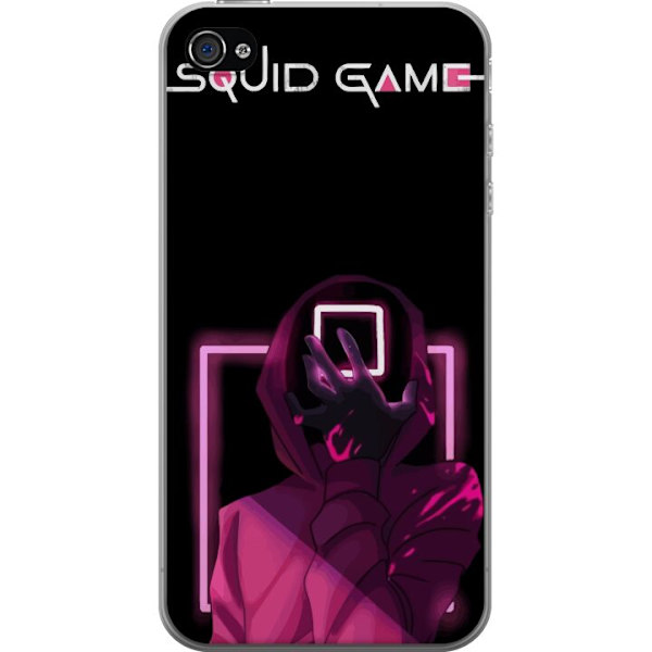 Apple iPhone 4 Läpinäkyvä kuori Squid Game Teema Suosittu Sarja Motiivi Graafinen Ikoninen Suunnittelu Aasialainen Popkulttuuri Jännitys Draama