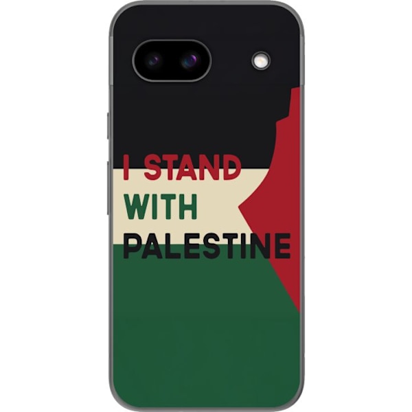 Google Pixel 8a Genomskinligt Skal Stand with Palestine – so